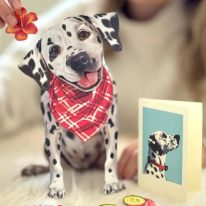 Dalmatian Freshcut Pet Card
