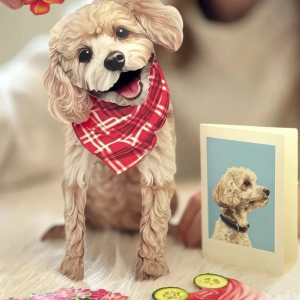 Poodle Freshcut Pet Card