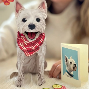 Westie Freshcut Pet Card