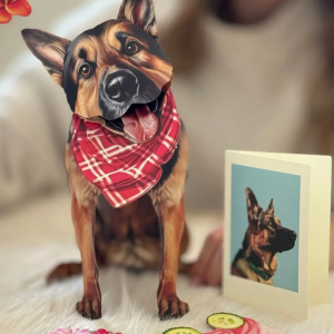 German Shepherd Freshcut Pet Card