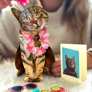 Brown Tabby Freshcut Pet Card