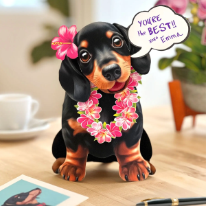 Dachshund Freshcut Pet Card