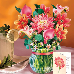 Dear Dahlia Freshcut Flower Card