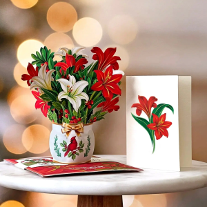 Mini Winter Joy Freshcut Flower Card