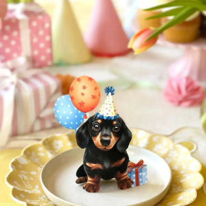 Mini Birthday Puppy Freshcut Pet Card
