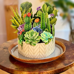 Cactus Garden Freshcut Flower Card