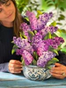 Garden Lilacs Freshcut Flowers Card