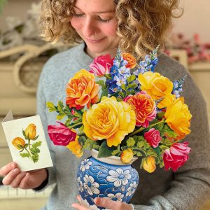 Sorbet Roses Freshcut Flower Card