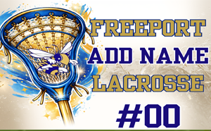 Lacrosse yard sign "Girls Varsity"