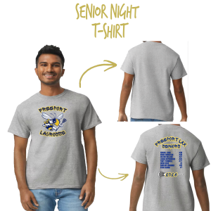 Freeport senior night lacrosse T-shirt- OPTION 1